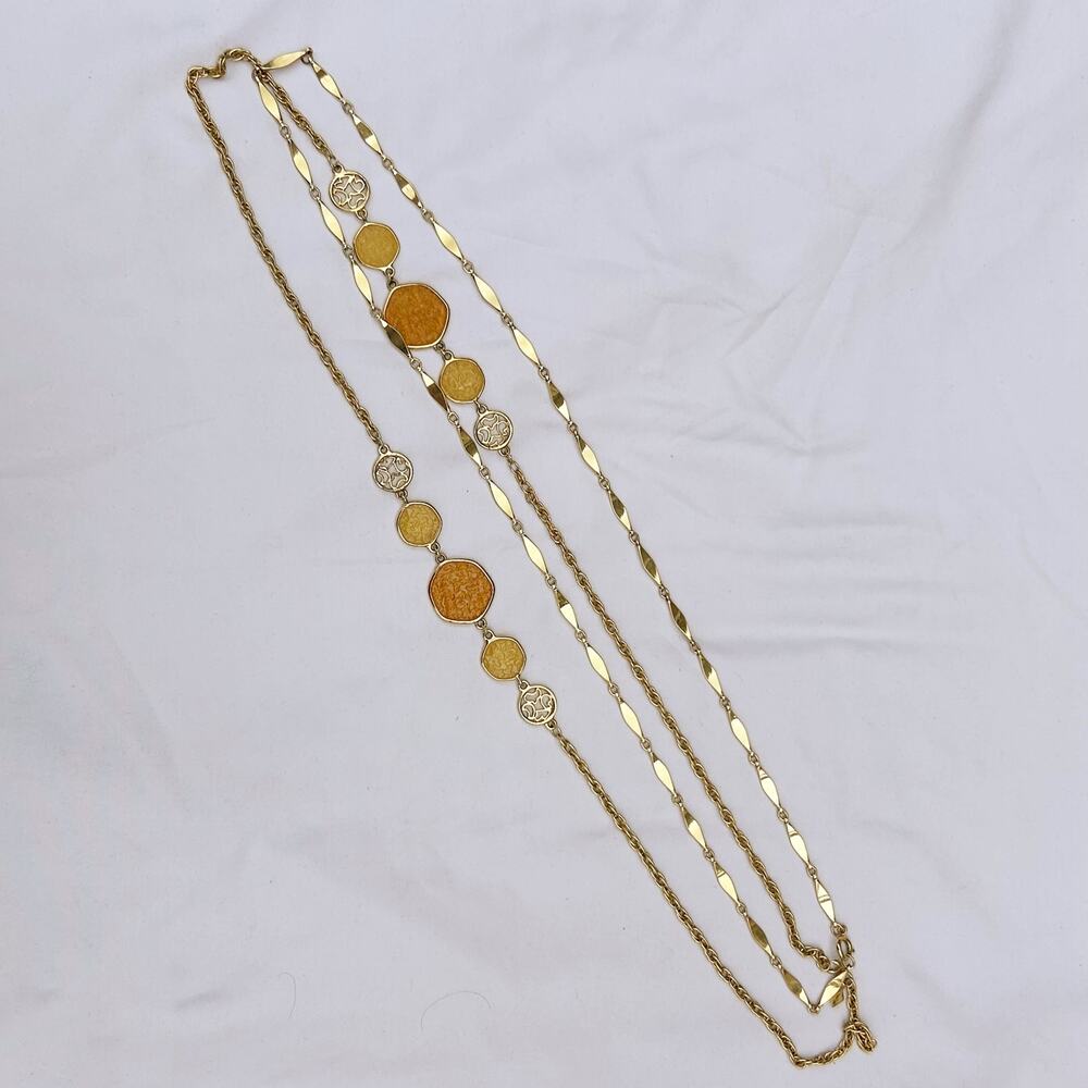 gold convertible necklace/chain waist belt